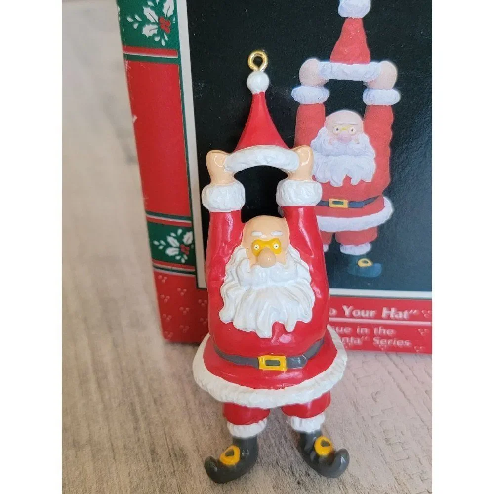Enesco‎ hang on to your hat 1990 ornament Xmas